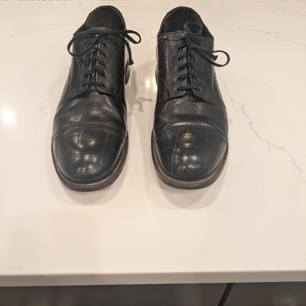 Stacy Adams Black Leather Oxfords